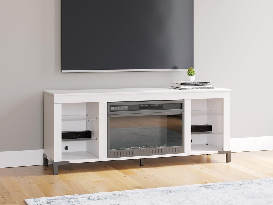 Brollevi 60" TV Stand with Electric Fireplace - 3 Bros Warehouse
