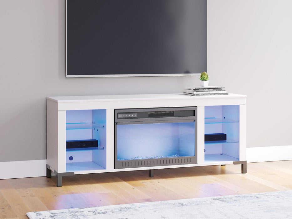 Brollevi 60" TV Stand with Electric Fireplace - 3 Bros Warehouse
