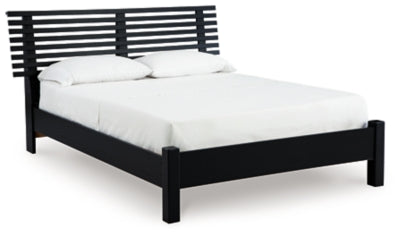 Danziar Queen Slat Bed - 3 Bros Warehouse