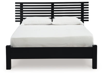 Danziar Queen Slat Bed - 3 Bros Warehouse
