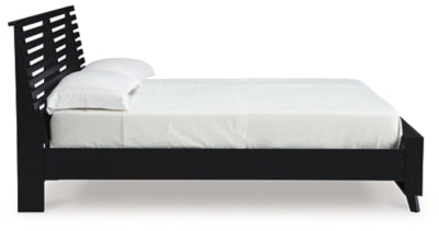 Danziar Queen Slat Bed - 3 Bros Warehouse