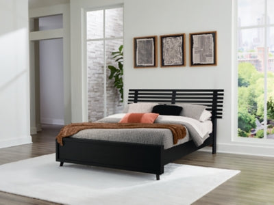 Danziar Queen Slat Bed - 3 Bros Warehouse