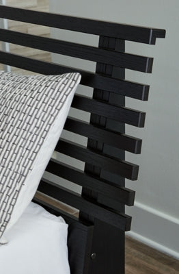 Danziar Queen Slat Bed - 3 Bros Warehouse