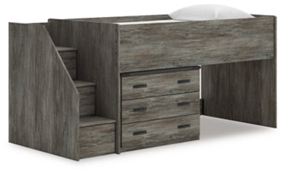Frandern Loft Bed with Drawer Storage - 3 Bros Warehouse