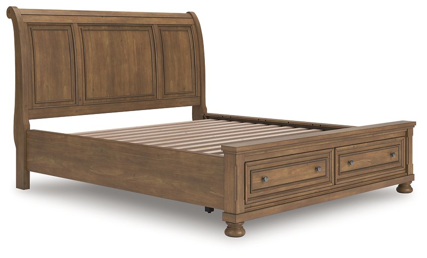 Feddinger Panel Storage Bed - 3 Bros Warehouse