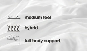 Chime 10 Inch Hybrid 10 Inch Mattress and Pillow - 3 Bros Warehouse