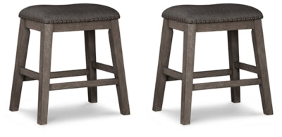 Caitbrook Counter Height Upholstered Bar Stool - 3 Bros Warehouse