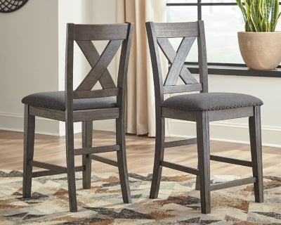 Caitbrook Counter Height Upholstered Bar Stool - 3 Bros Warehouse
