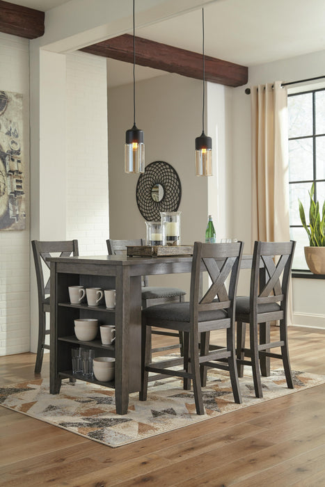 Caitbrook Counter Height Upholstered Bar Stool - 3 Bros Warehouse