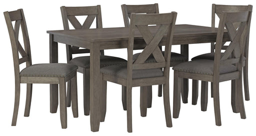 Caitbrook Dining Table and Chairs (Set of 7) - 3 Bros Warehouse