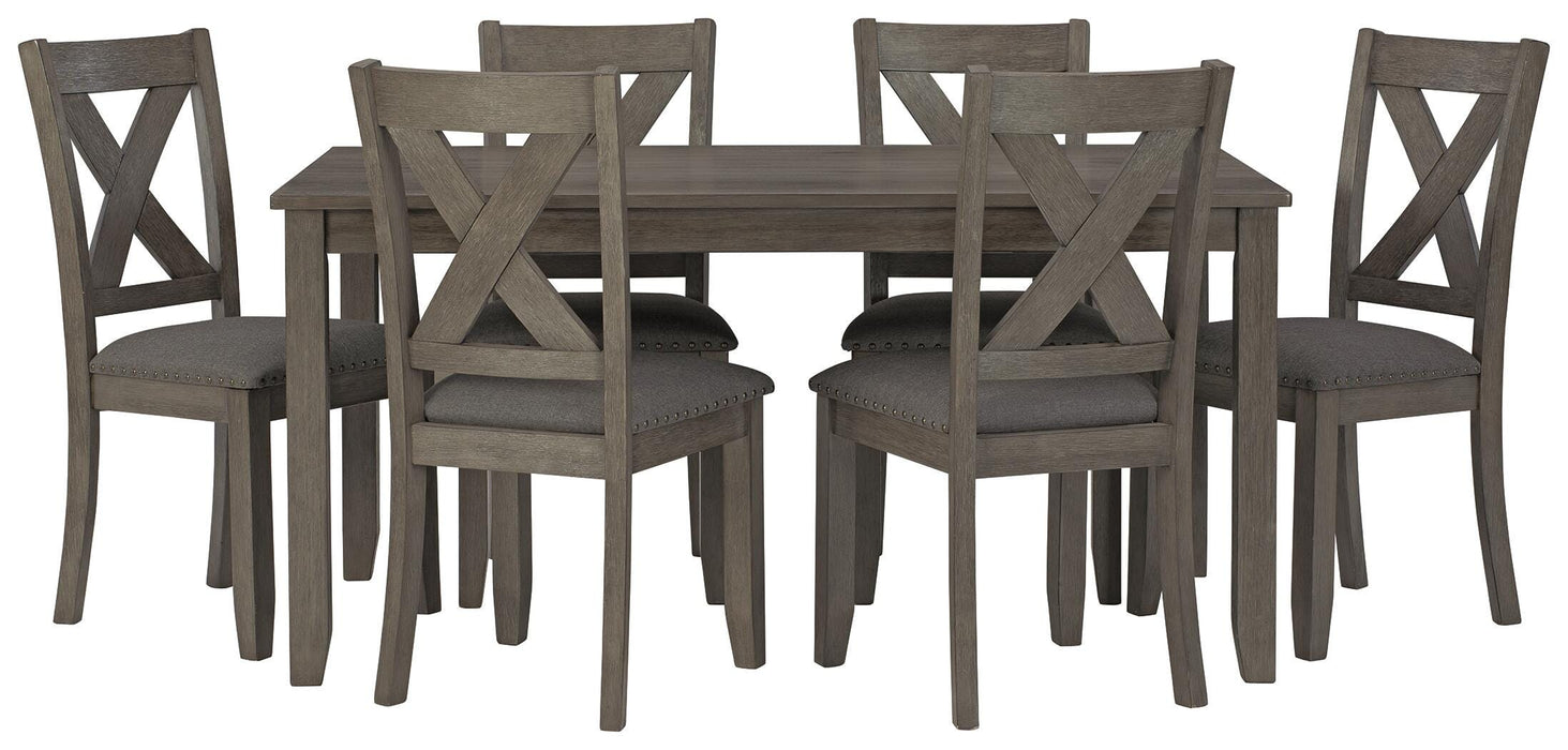 Caitbrook Dining Table and Chairs (Set of 7) - 3 Bros Warehouse