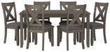 Caitbrook Dining Table and Chairs (Set of 7) - 3 Bros Warehouse