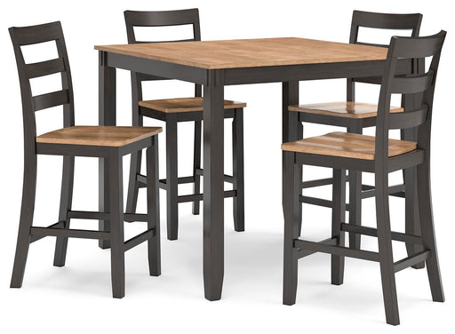 Gesthaven Counter Height Dining Table and 4 Barstools (Set of 5) - 3 Bros Warehouse