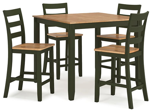 Gesthaven Counter Height Dining Table and 4 Barstools (Set of 5) - 3 Bros Warehouse