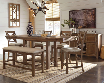 Moriville Counter Height Dining Set - 3 Bros Warehouse