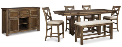 Moriville Counter Height Dining Set - 3 Bros Warehouse