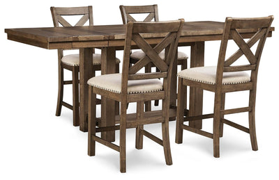 Moriville Counter Height Dining Set - 3 Bros Warehouse