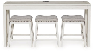 Robbinsdale Counter Height Dining Table and 3 Barstools Set - 3 Bros Warehouse