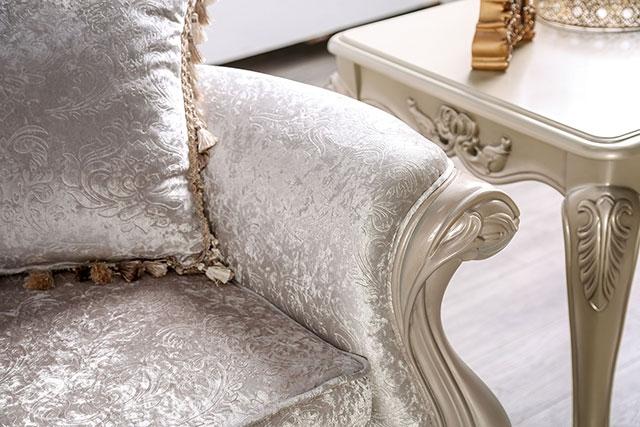 Acapulco White & Espresso Sofa - 3 Bros Warehouse