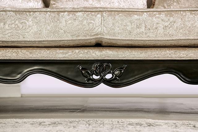 Acapulco White & Espresso Sofa - 3 Bros Warehouse