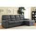 ALCESTER Brown & Gray Sectional w/ Sleeper, Ash - 3 Bros Warehouse