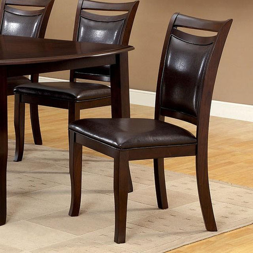 Woodside Dark Cherry/Espresso Side Chair (2/CTN) - 3 Bros Warehouse