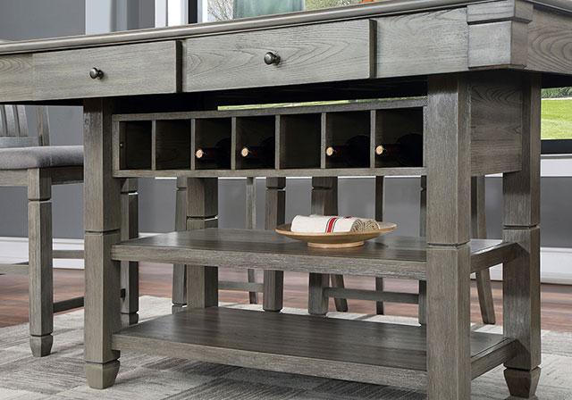 ANAYA Counter Ht. Table, Gray - 3 Bros Warehouse