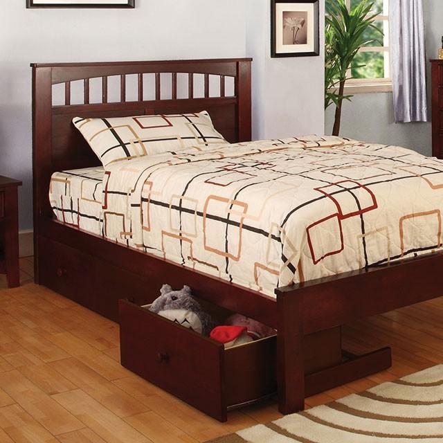 Carus Cherry Twin Bed - 3 Bros Warehouse