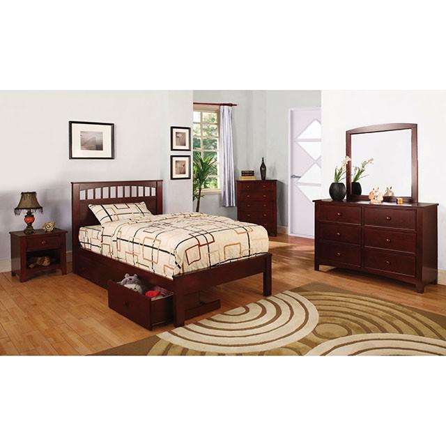 Carus Cherry Twin Bed - 3 Bros Warehouse