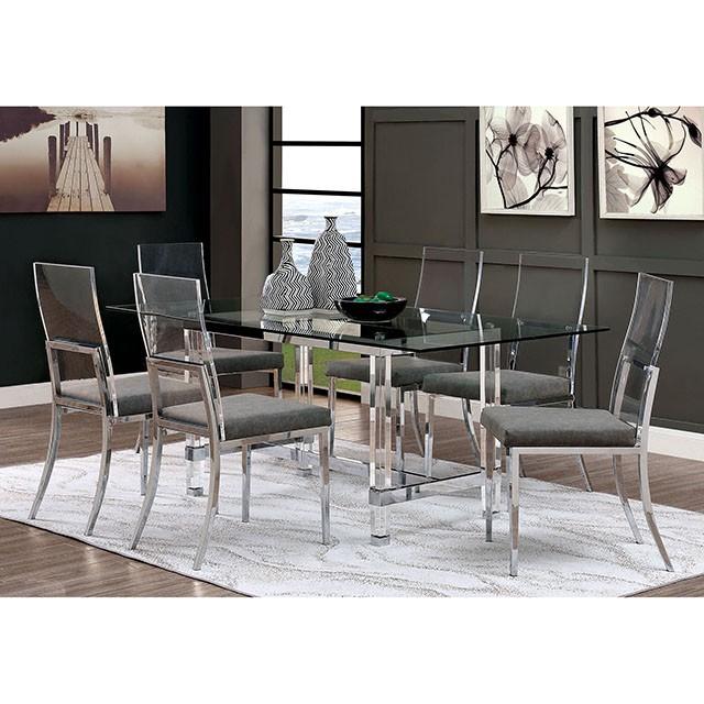 Casper Chrome Dining Table - 3 Bros Warehouse