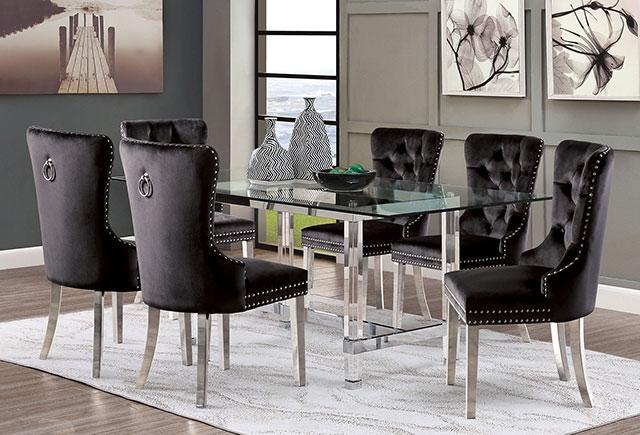 Casper Chrome Dining Table - 3 Bros Warehouse
