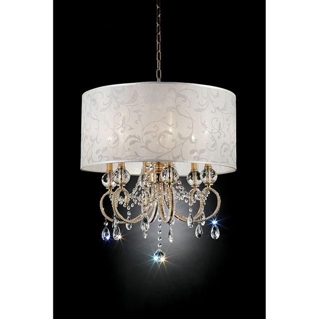 Deborah Gold 24.5"H Gold Ceiling Lamp - 3 Bros Warehouse