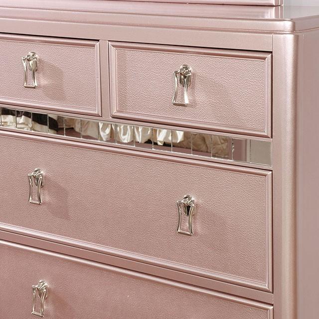 Ariston Rose Gold Dresser - 3 Bros Warehouse