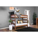 Arlette Twin/Twin Bunk Bed Brown, Black, Gray, & White - 3 Bros Warehouse