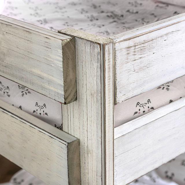 Arlette Twin/Twin Bunk Bed Brown, Black, Gray, & White - 3 Bros Warehouse