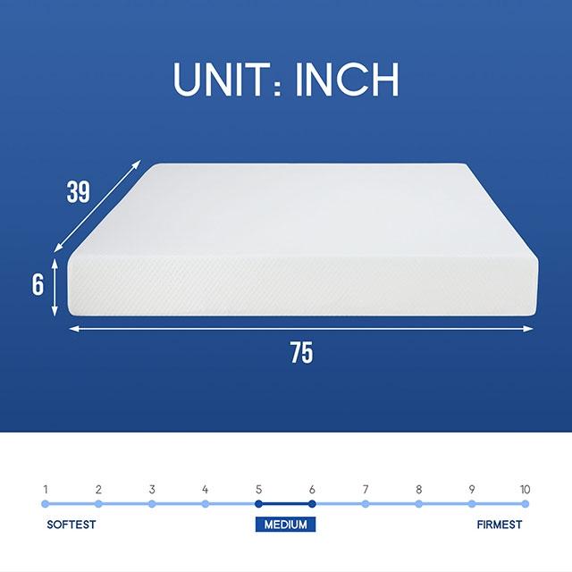 Artemisia 6" Full, Queen, & Twin Memory Foam Mattress - 3 Bros Warehouse