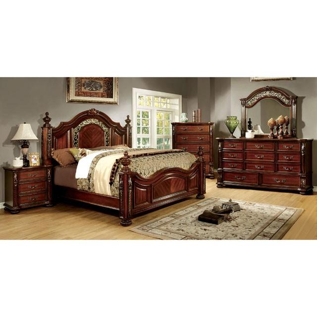 ARTHUR Brown Cherry Night Stand - 3 Bros Warehouse