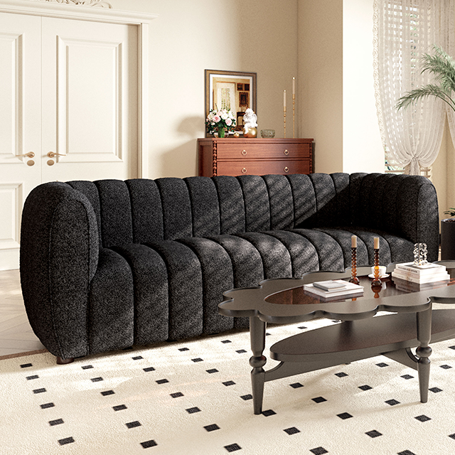 AVERSA Sofa, Black, Gray, & White - 3 Bros Warehouse