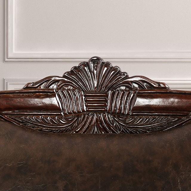 ELPIS Brown/Espresso Sofa - 3 Bros Warehouse