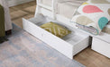 Emilee Twin/Full Bunk Bed White, Grey, Espresso, & Black - 3 Bros Warehouse