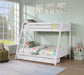 Emilee Twin/Full Bunk Bed White, Grey, Espresso, & Black - 3 Bros Warehouse