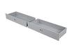Emilee Twin/Full Bunk Bed White, Grey, Espresso, & Black - 3 Bros Warehouse
