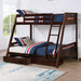Emilee Twin/Full Bunk Bed White, Grey, Espresso, & Black - 3 Bros Warehouse