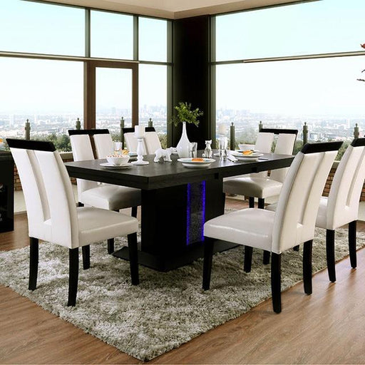 Evangeline Black/Beige Dining Table - 3 Bros Warehouse