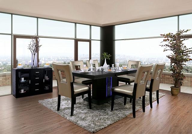 Evangeline 7 Pc Dining Table Set - 3 Bros Warehouse