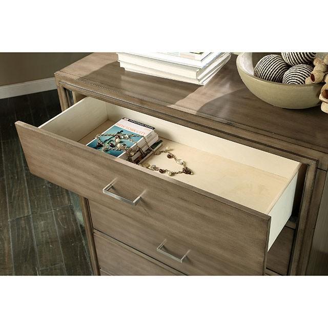 ENRICO I Gray Media Chest - 3 Bros Warehouse