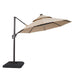 Fera 10 Ft Round Umbrella w/ LED Bulb + 37" Large Base - 3 Bros Warehouse