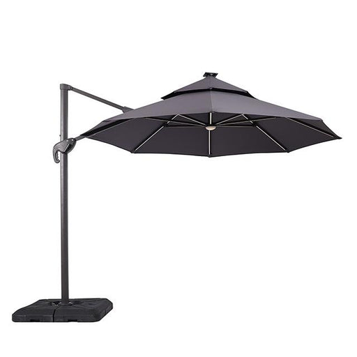 Nuti 10 Ft Round Umbrella w/ LED Light + 37" Large Base - 3 Bros Warehouse