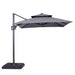 Fida 8 Ft Square Umbrella w/ Double Top + 37" Large Base - 3 Bros Warehouse