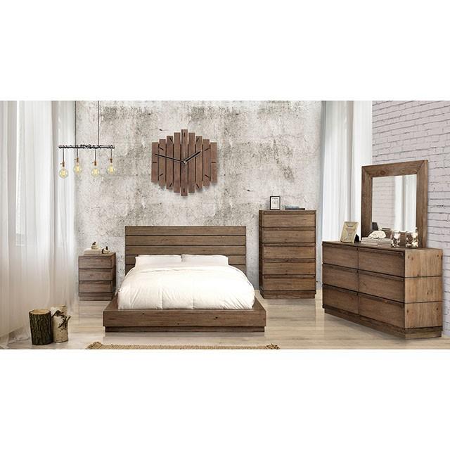 COIMBRA Rustic Natural Tone Mirror - 3 Bros Warehouse
